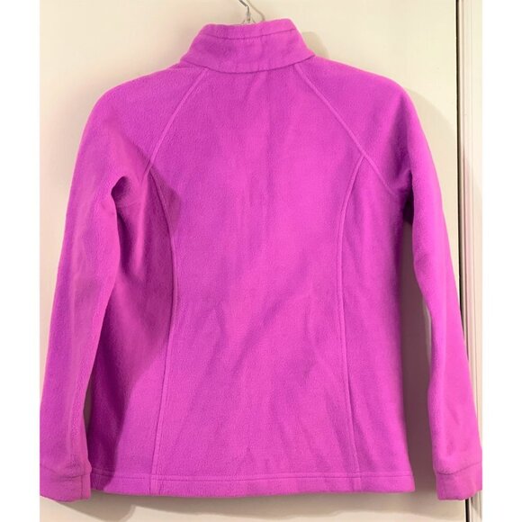 Girls Columbia Zip Up Fleece Jacket Size Large 14/16 Pink - Picture 4 of 4
